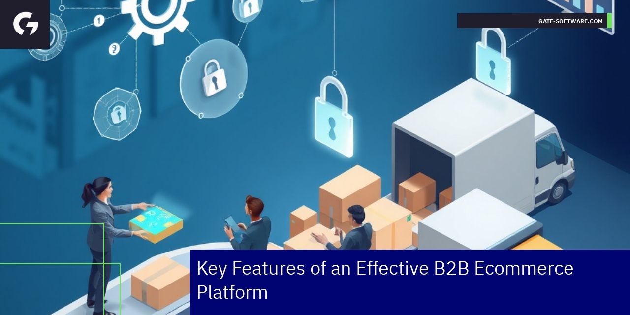 Business people working on secure ecommerce platform