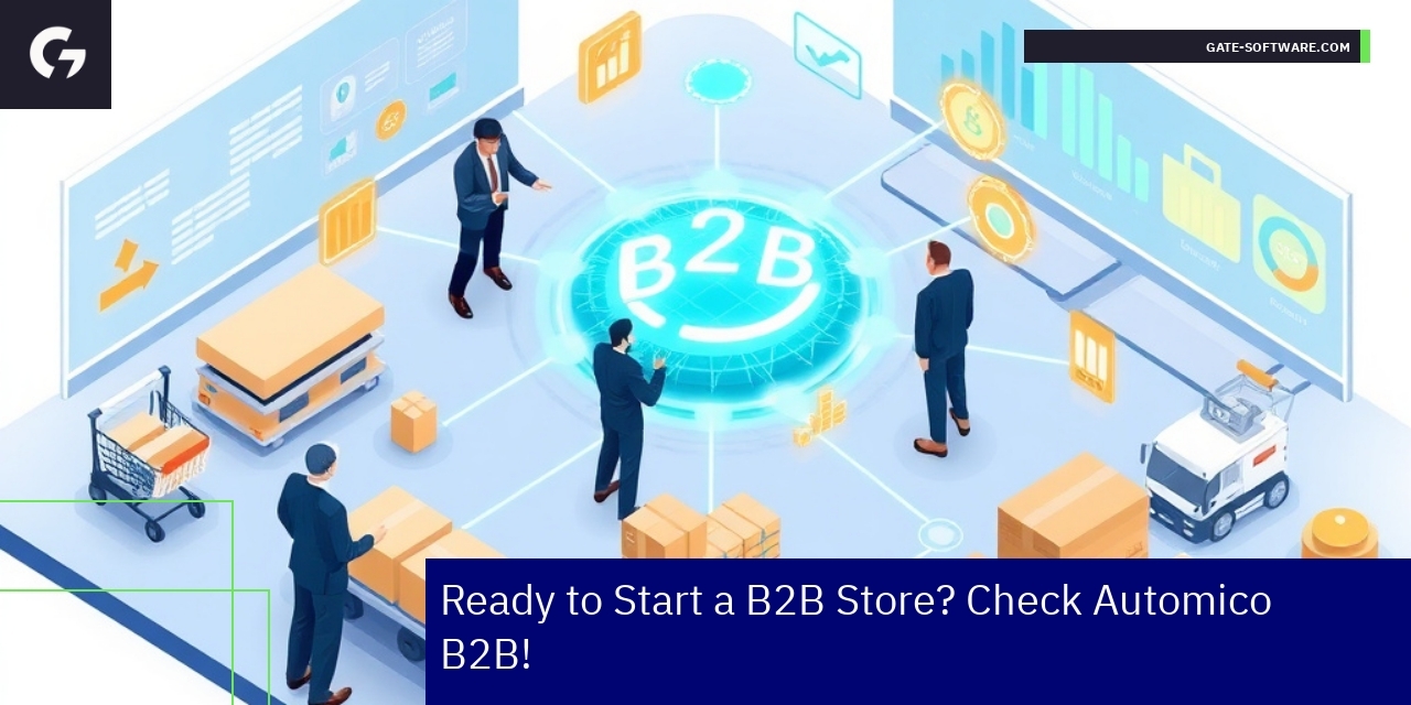 B2B business strategy and digital marketing concepts