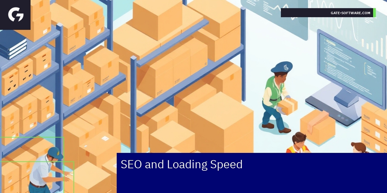 Graph showing e-commerce SEO and loading speed
