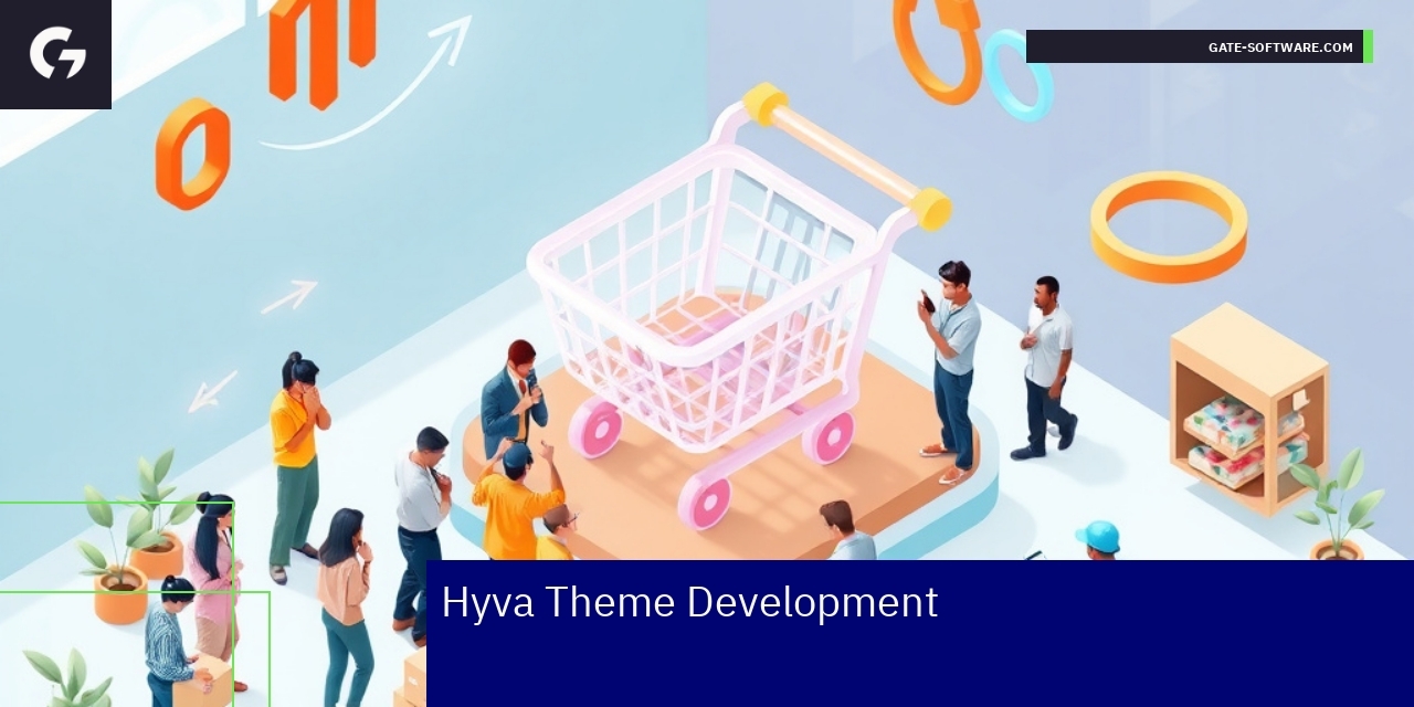 Illustration of hyva theme development process and Magento 2