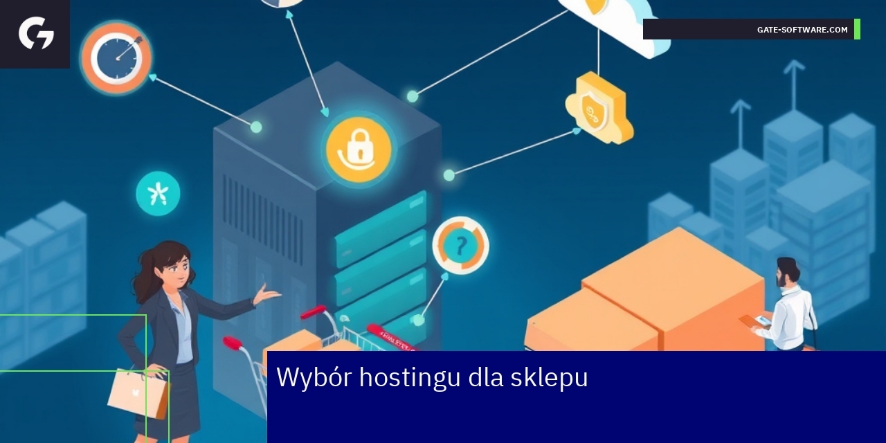 Schemat rodzajów hostingu dla sklepów internetowych