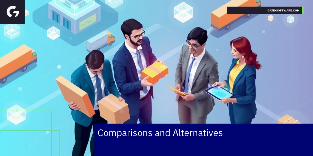 Illustration of B2B platform features and comparisons