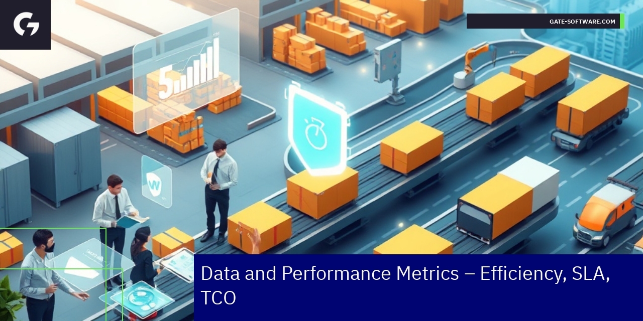 Graph showing efficiency and SLA metrics for UiR projects