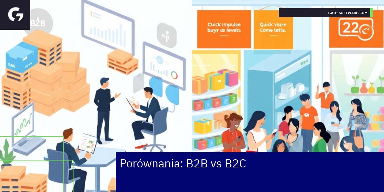 Wizualizacja różnic między B2B a B2C