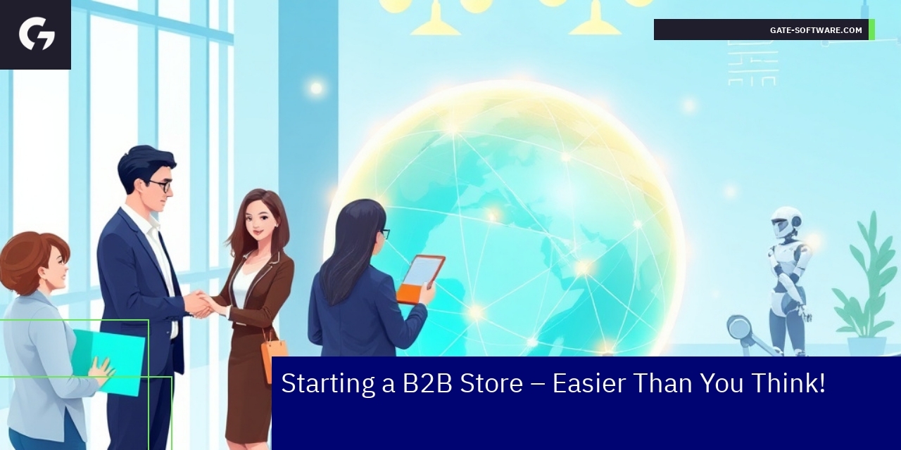 Business professionals discussing B2B marketing strategies