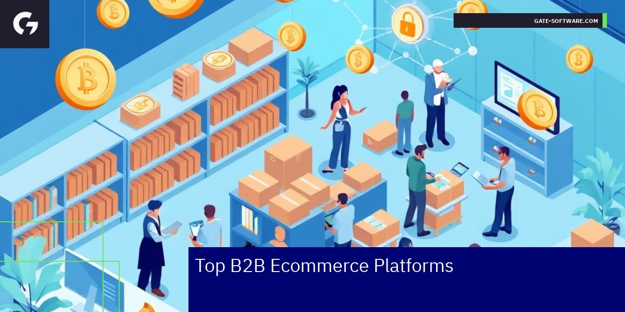 Leading B2B Ecommerce Platforms and Features Illustration of B2B ecommerce platform features