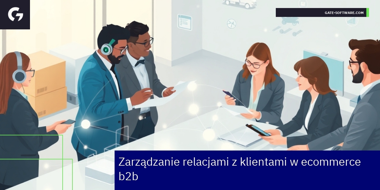 Schemat CRM i wsparcia klienta w ecommerce B2B