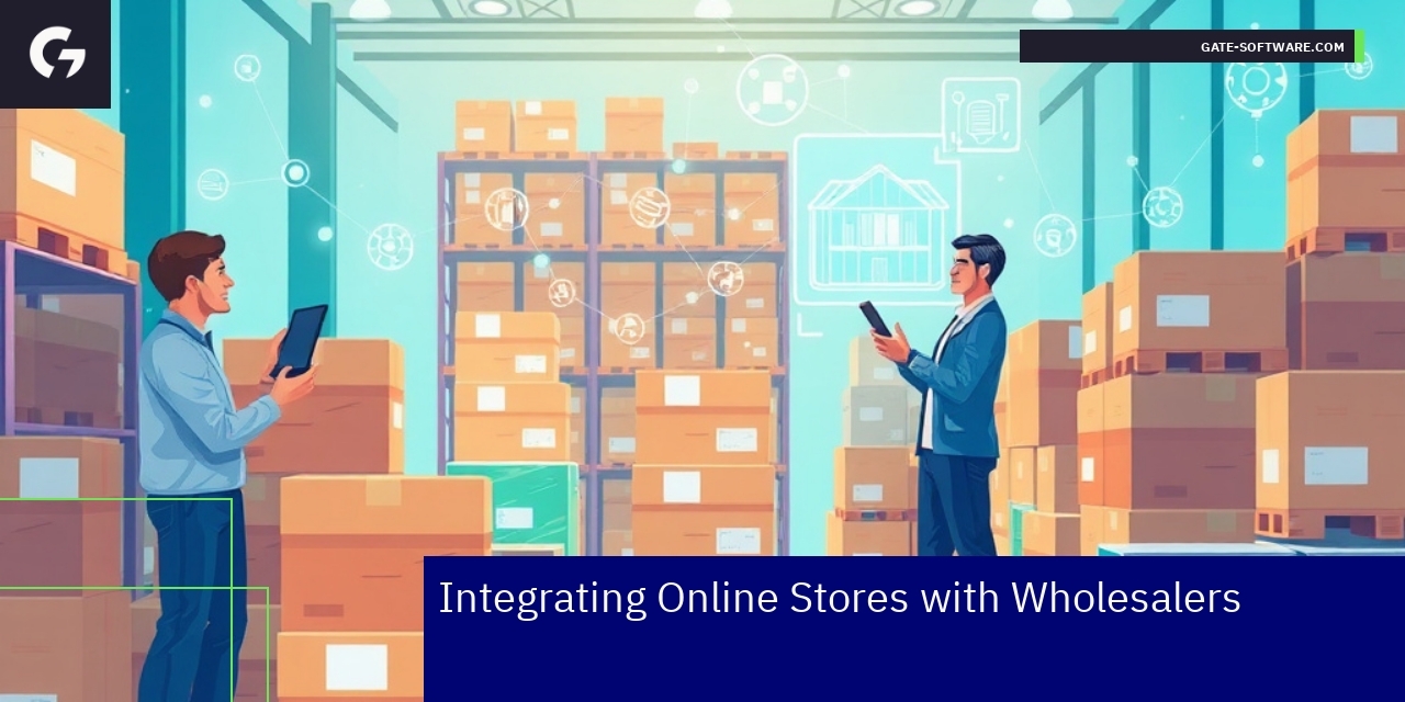 Diagram showing B2B store integration process