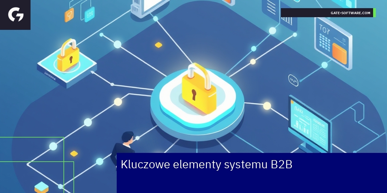 Kluczowe elementy systemu B2B dla biznesu Schemat zarządzania danymi i bezpieczeństwa B2B