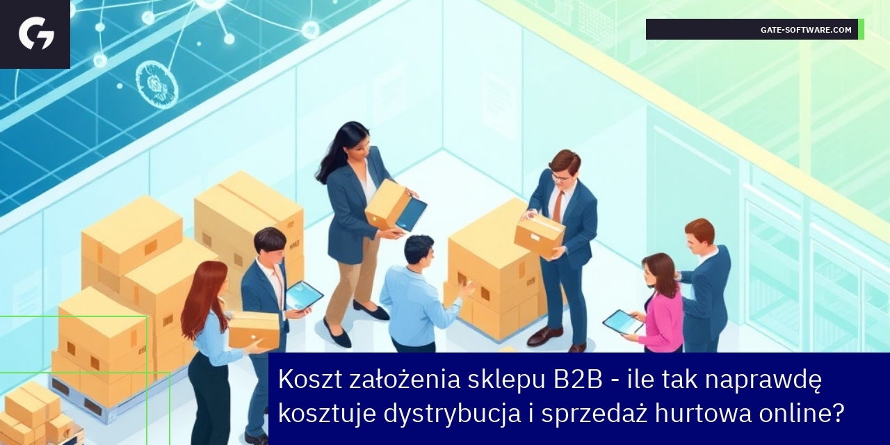 Schemat kosztów i korzyści platformy sprzedaży B2B