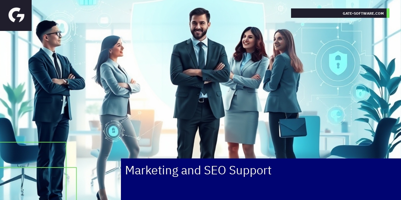 Graphic showing Magento 2 ecommerce marketing and SEO support