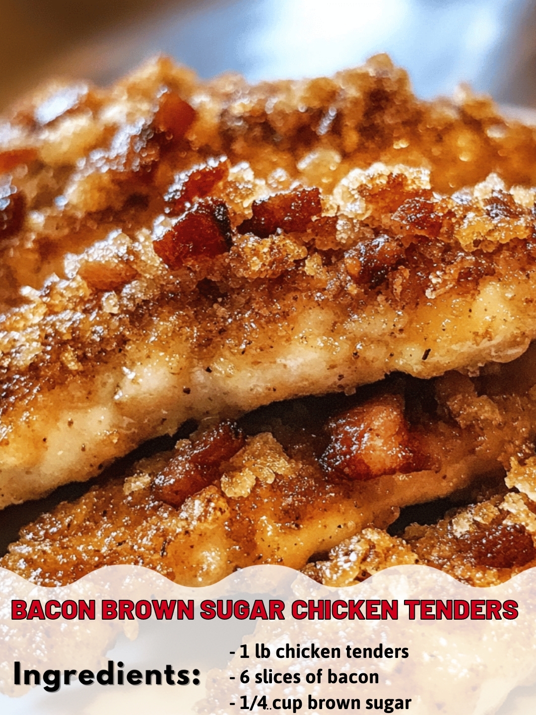 Bacon Brown Sugar Chicken Tenders