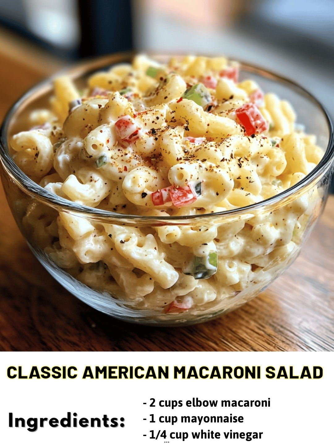 Classic American Macaroni Salad