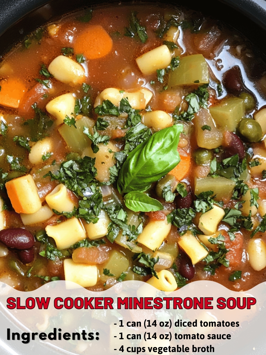 Slow Cooker Minestrone Soup