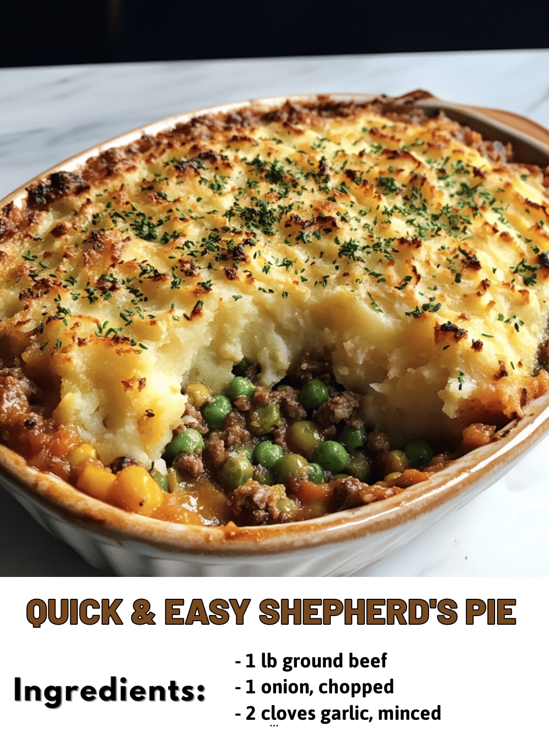 Quick & Easy Shepherd's Pie