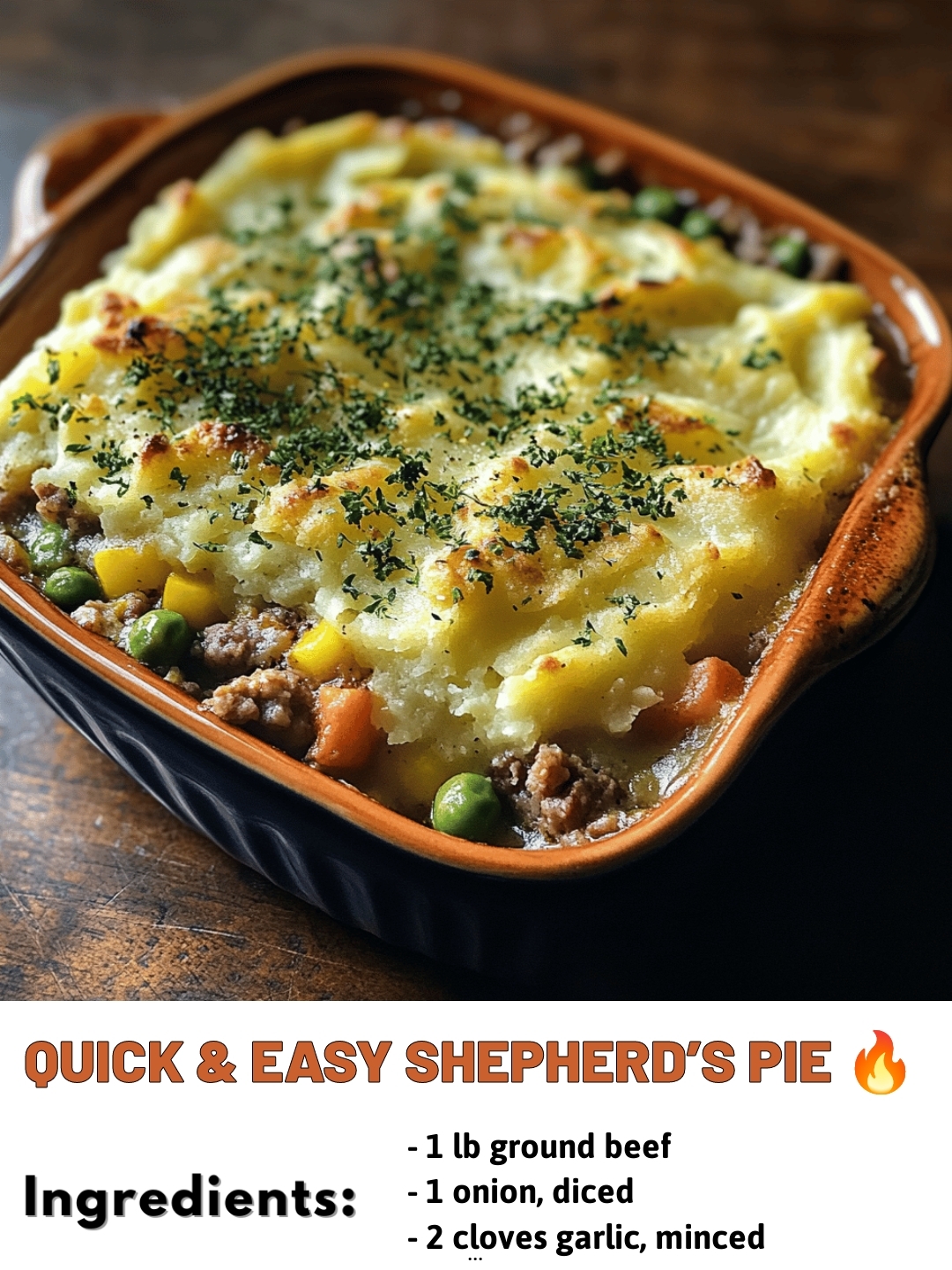 Quick & Easy Shepherd’s Pie 🔥