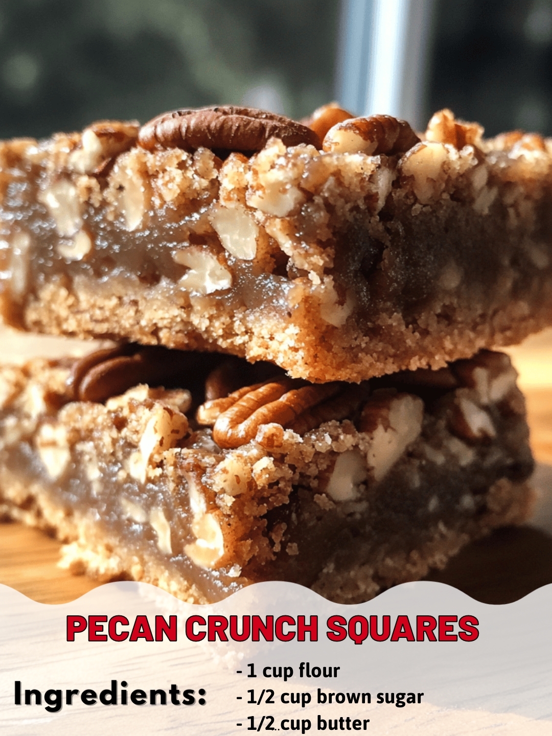 Pecan Crunch Squares