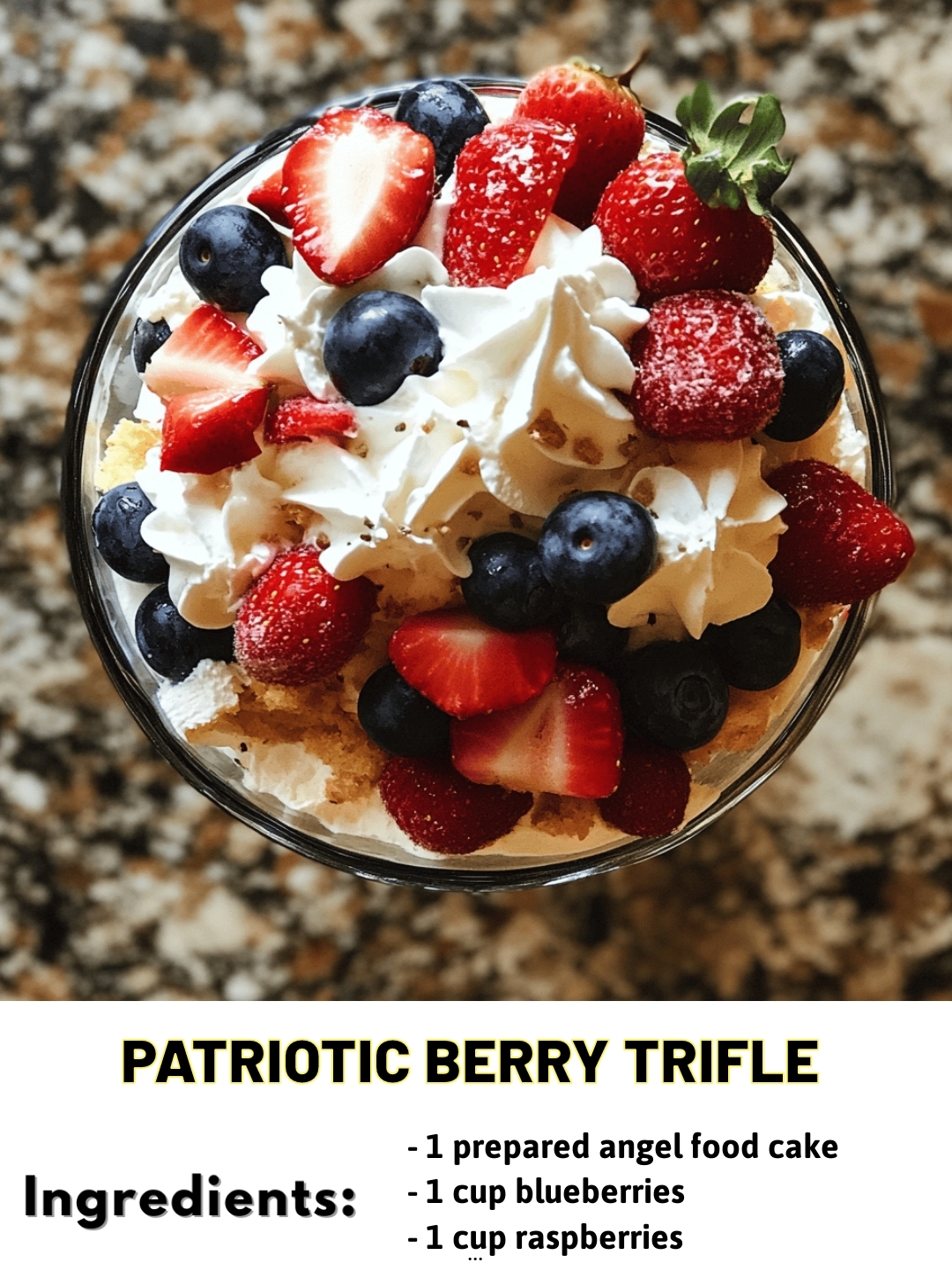 Patriotic Berry Trifle