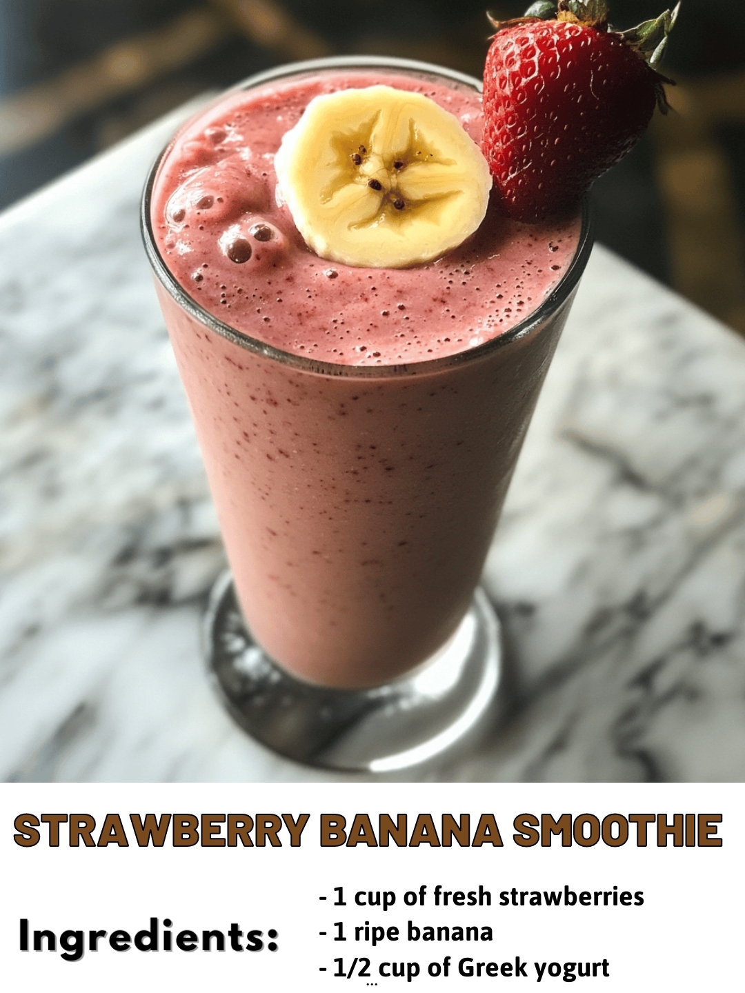 STRAWBERRY BANANA SMOOTHIE