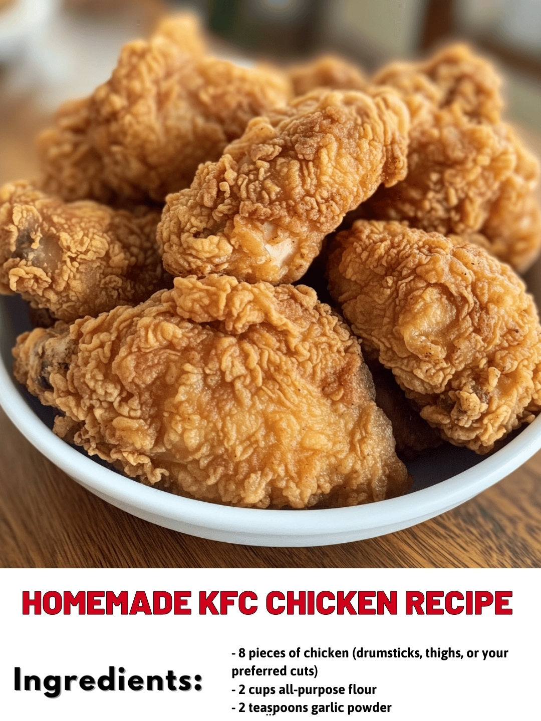 Homemade KFC Chicken Recipe