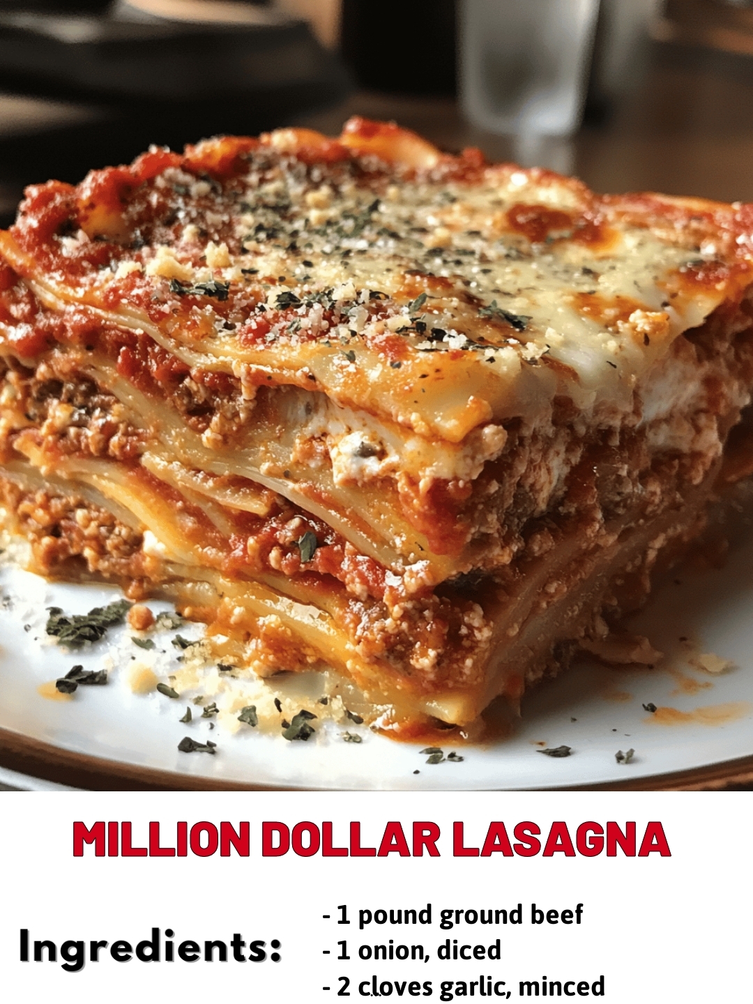 Million Dollar Lasagna