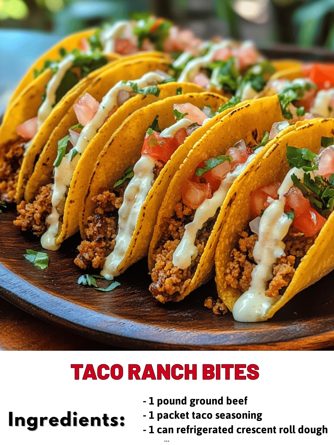 Taco Ranch Bites