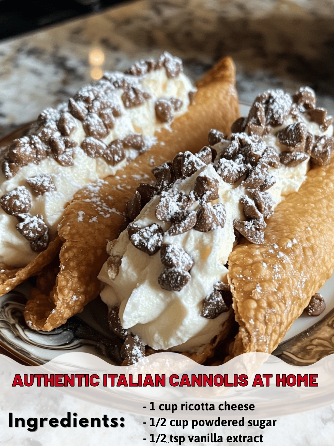 Authentic Italian Cannolis at home