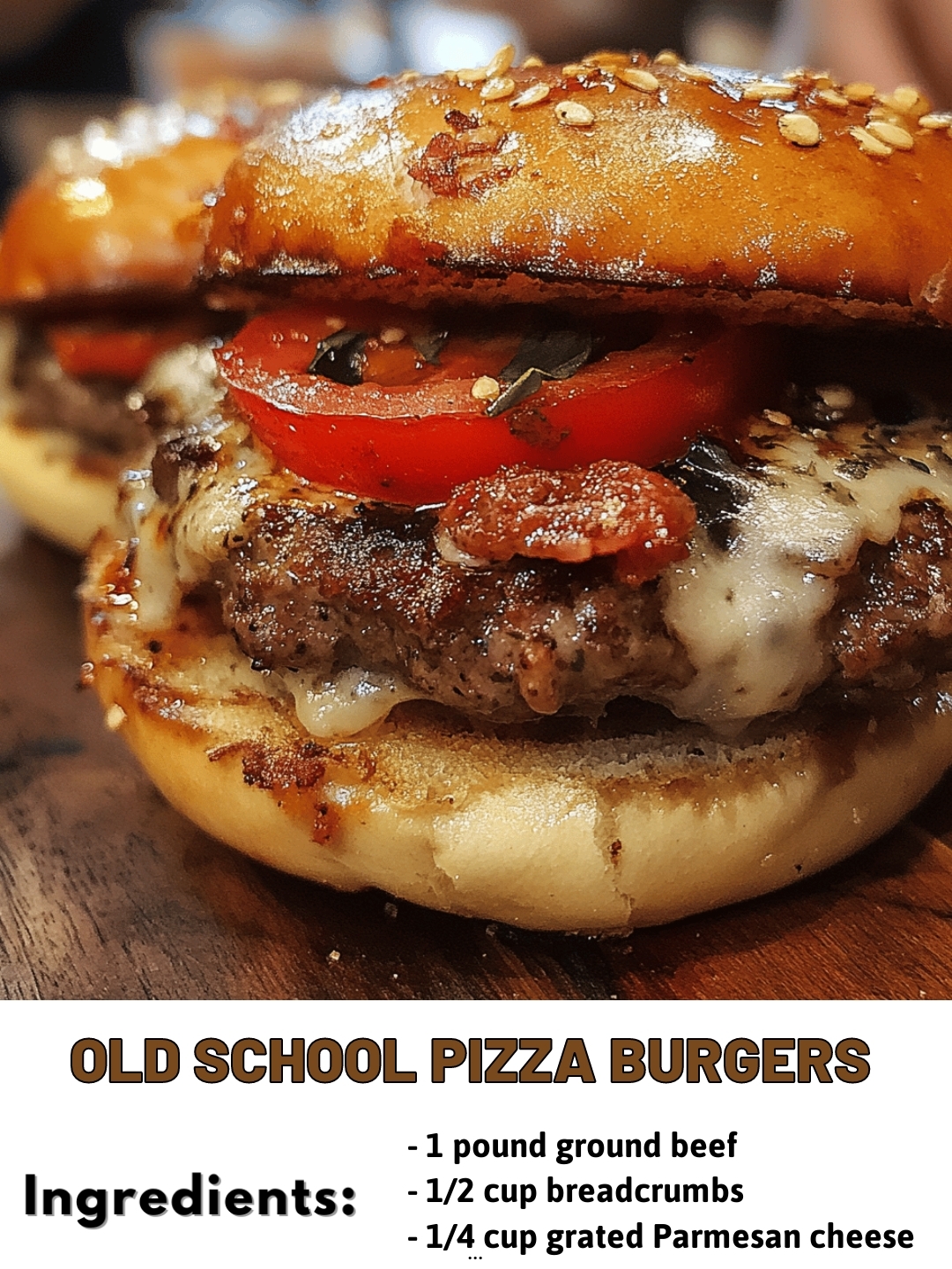 Old School Pizza Burgers