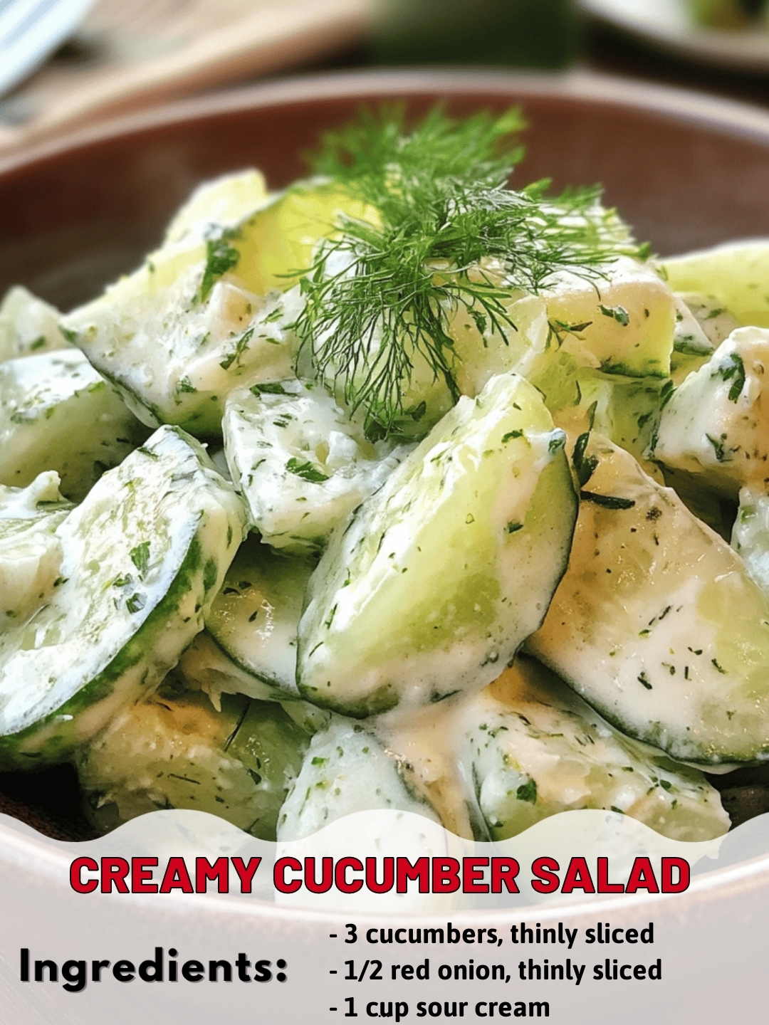 Creamy Cucumber Salad