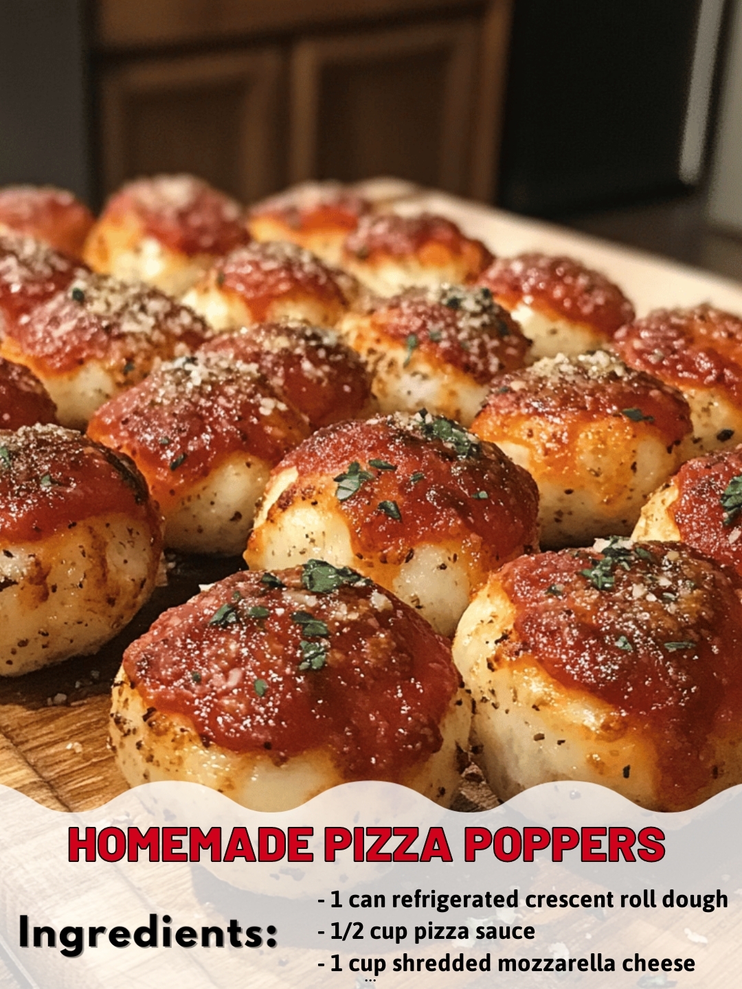 Homemade Pizza Poppers
