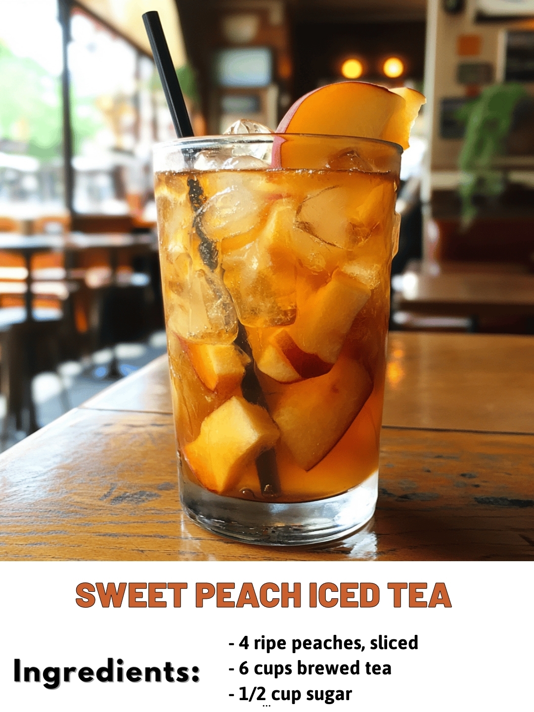 SWEET PEACH ICED TEA