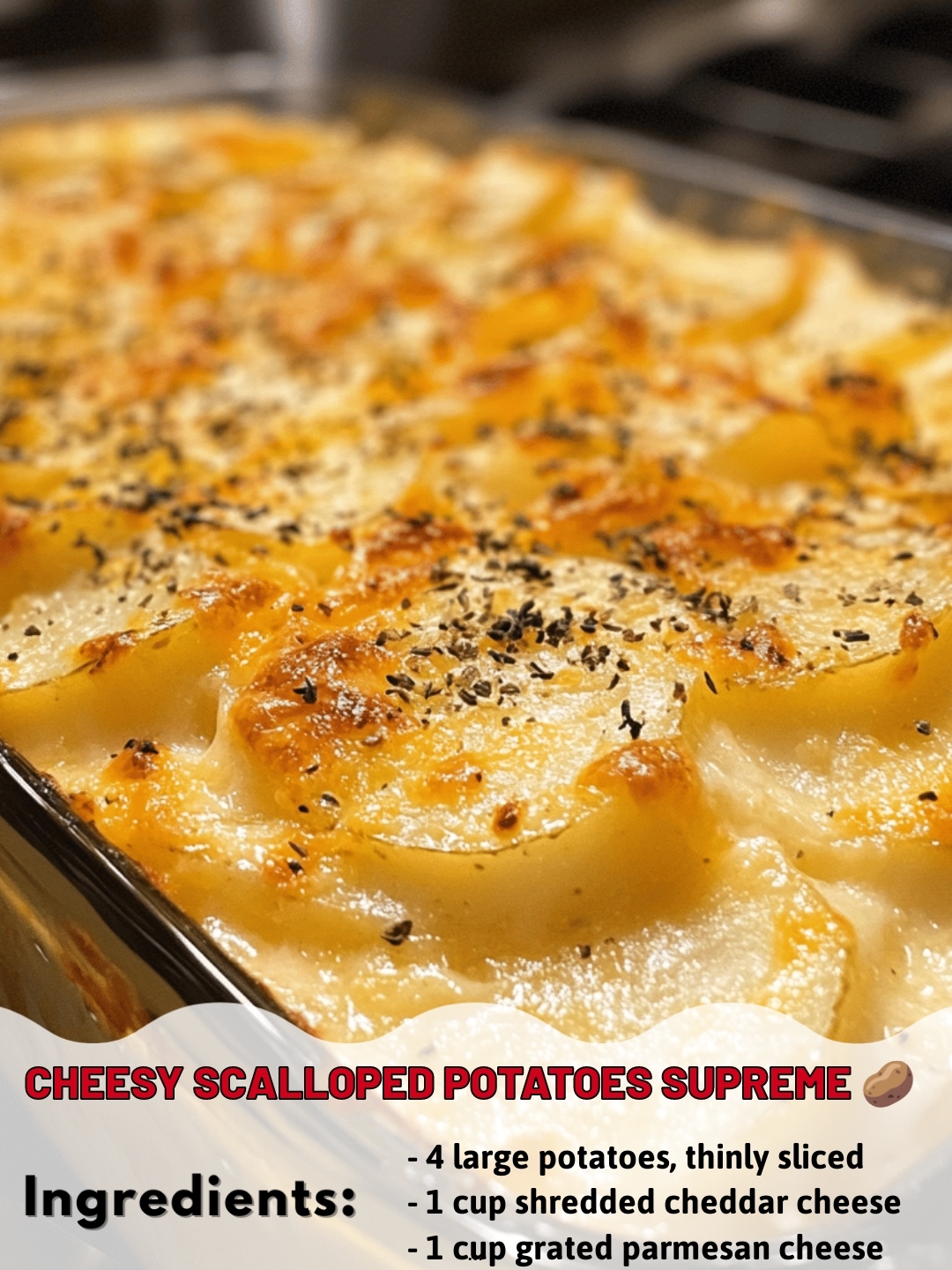 Cheesy Scalloped Potatoes Supreme 🥔
