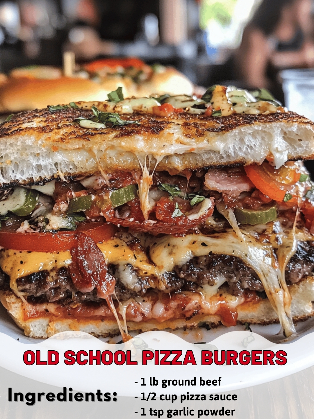 Old School Pizza Burgers