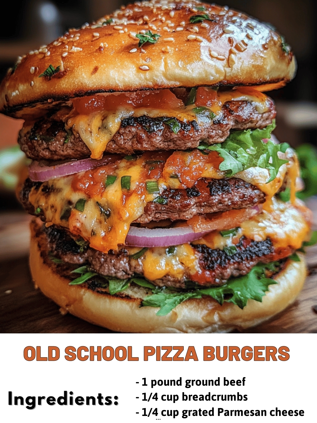 Old School Pizza Burgers