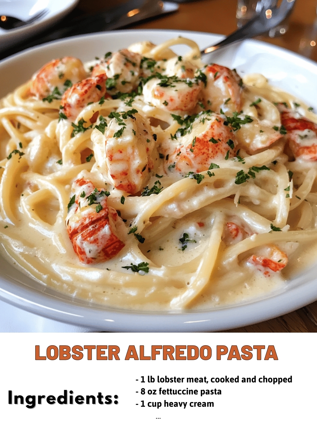 Lobster Alfredo Pasta