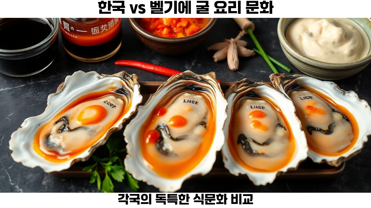 벨기에와 한국의 굴 비교