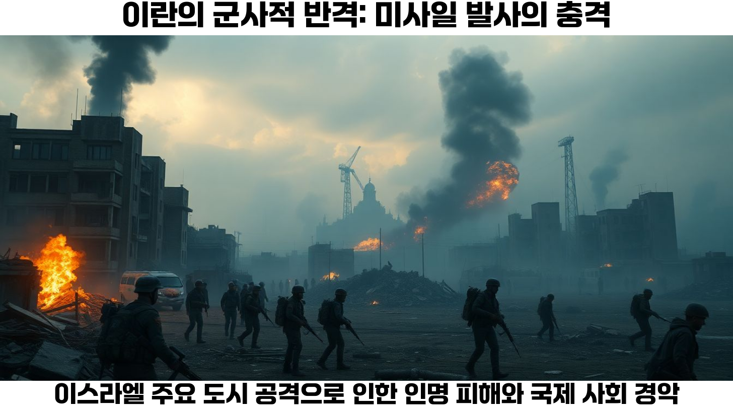 이스라엘-이란 충돌: 핵시설 공격과 보복 미사일 발사로 긴장 고조 3 미사일 발사와 인명 피해