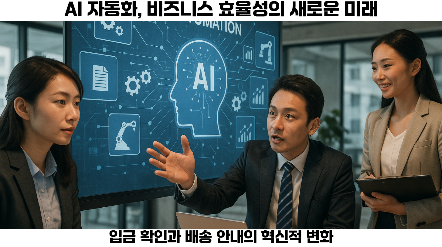 #AI자동화 #입금확인 #배송안내 #비즈니스효율화 #머신러닝 #자동화시스템 #고객만족 #비즈니스혁신 #데이터분석