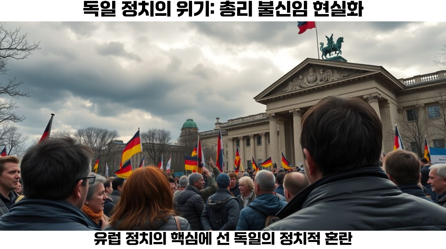 독일 총리 불신임 위기: 정치적 혼란 속 조기 총선의 가능성과 유럽 정치에 미치는 영향 2 독일 총리 불신임 사유와 정치적 배경 분석