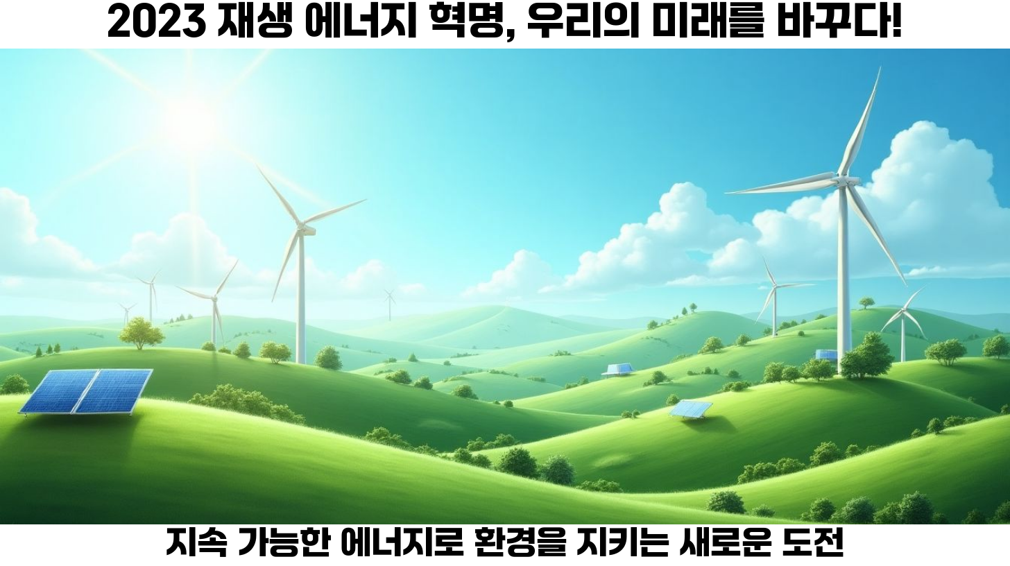 2023년 재생 에너지 혁명: 태양광, 풍력, 수소 에너지로 지속 가능한 미래 만들기 2 태양광 발전의 최신 기술 동향과 시장 전망