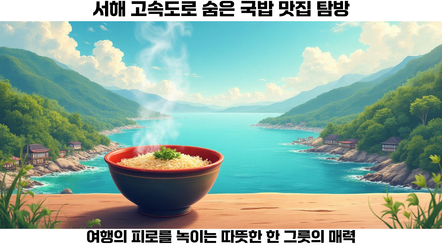 서해 고속도로 국밥