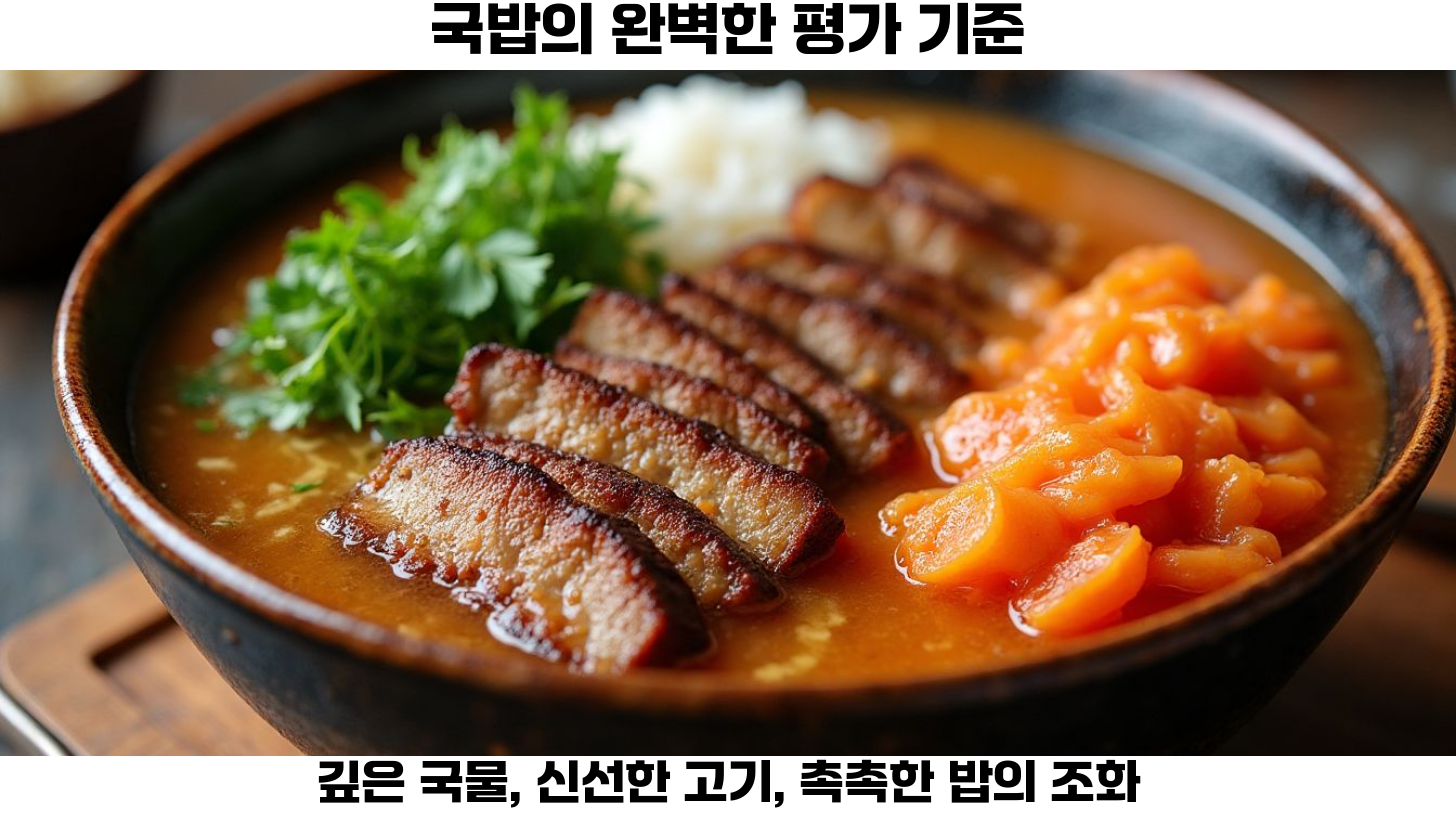 국밥의 채점 기준