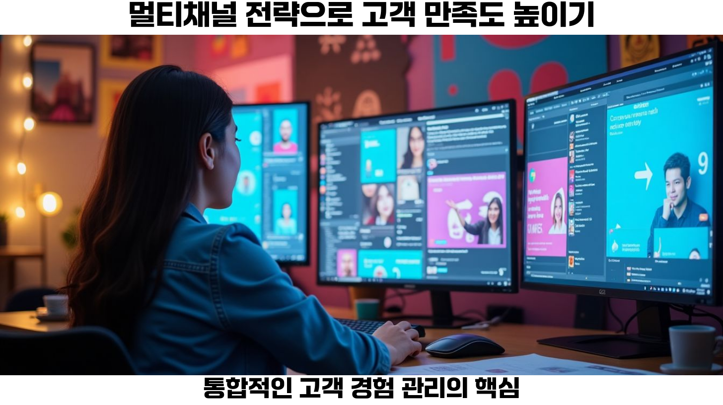 고객 소통을 위한 멀티채널 접근방식.