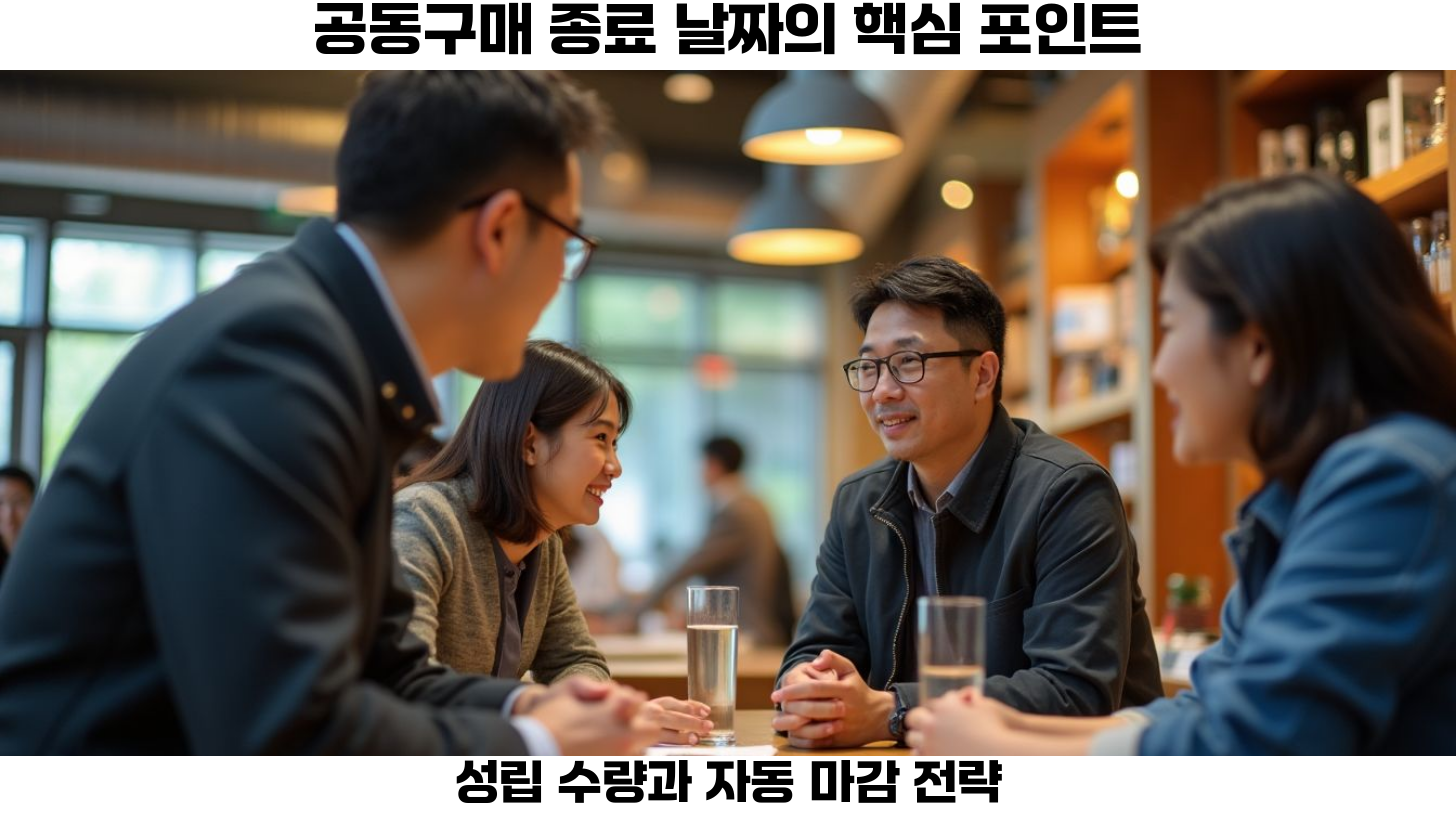 공동구매의 시작과 종료 날짜 설정하기: 성공적인 판매를 위한 필수 가이드 4 종료 날짜 설정 과정