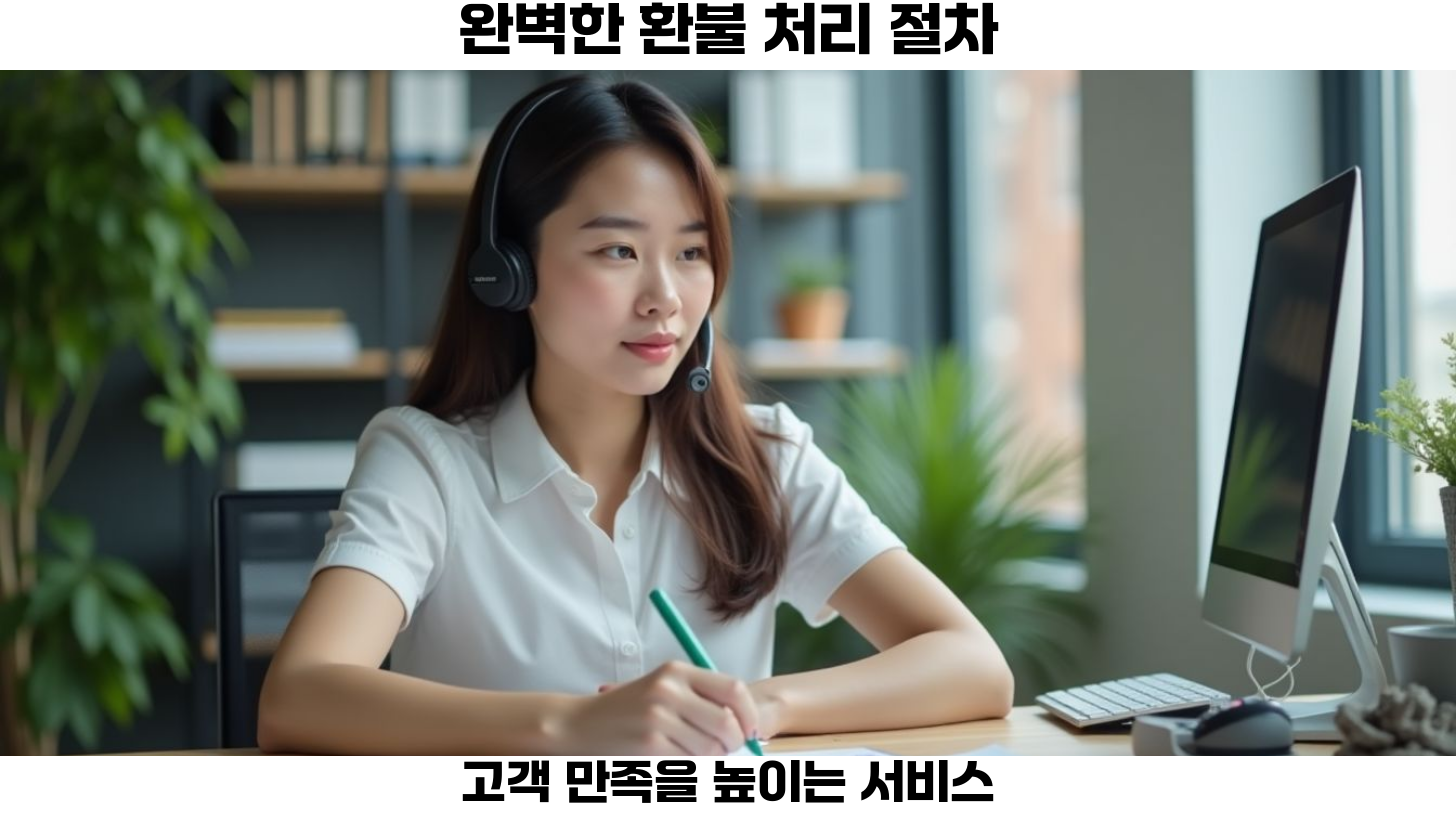 고객의 환불 요청을 체계적으로 처리하여 긍정적인 고객 경험을 제공합시다.