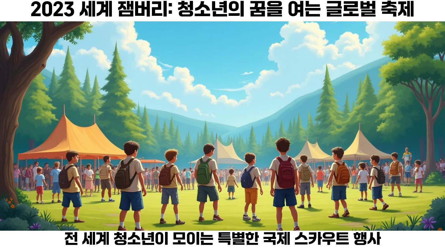 2023 잼버리: 청소년의 꿈을 키우는 국제 스카우트 행사와 프로그램 일정 안내 2 잼버리란? 국제 스카우트 행사 개요