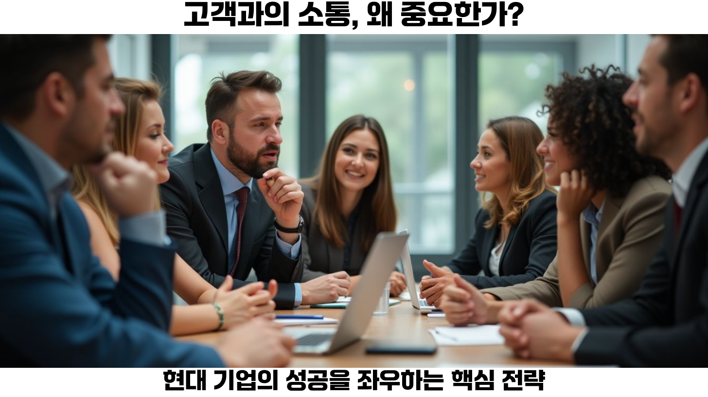 첫번째, 고객과의 소통은 기업의 성공에 있어 필수적인 요소입니다.