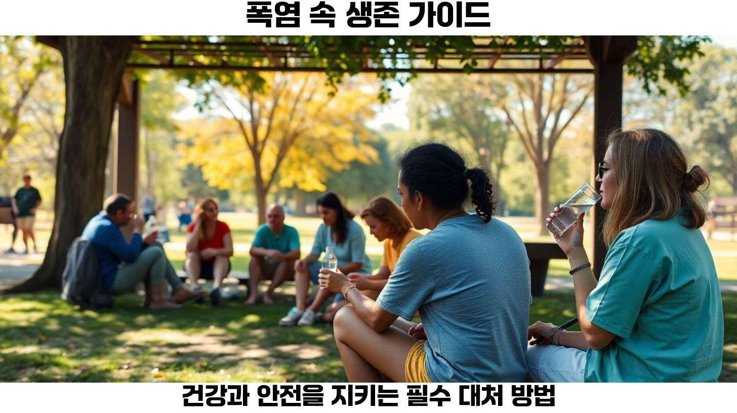 폭염 대처 방안 이미지