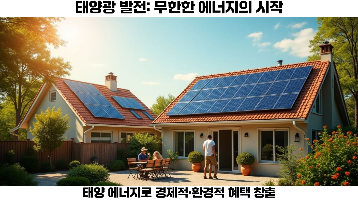 재생 에너지의 미래: 태양광, 풍력, 수소 에너지와 에너지 저장의 혁신 3 태양광 발전의 이점