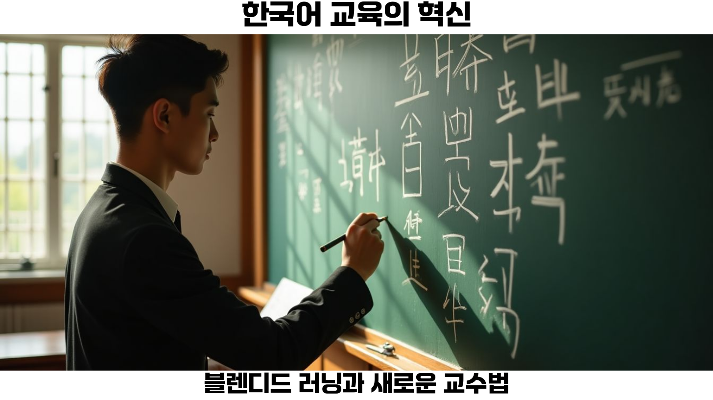 블렌디드 러닝과 수업 효과에 관한 연구도 한국어 교육에서 중요한 주제가 되고 있습니다.